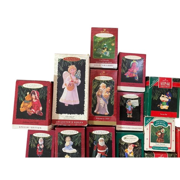 Vintage Hallmark Keepsake Christmas Ornament Lot Of 25 Santa Elves Angel 84 - 01 - Picture 4 of 7